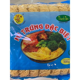 Mì trứng Thanh Tân Đặc biệt gói 500g Bao 10 gói